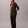 Locker sitzender Blazer aus Wollmischung mit Hahnentrittmuster Locker sitzender Blazer aus Wollmischung mit Hahnentrittmuster