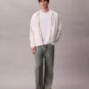 Locker sitzender Hoodie aus Baumwollmischung mit Bouclé-Struktur Locker sitzender Hoodie aus Baumwollmischung mit Bouclé-Struktur