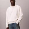 Locker sitzender Polo-Pullover aus Baumwolle Locker sitzender Polo-Pullover aus Baumwolle