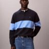 Locker sitzender Polo-Pullover aus Baumwolle Locker sitzender Polo-Pullover aus Baumwolle