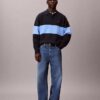 Locker sitzender Polo-Pullover aus Baumwolle Locker sitzender Polo-Pullover aus Baumwolle
