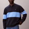 Locker sitzender Polo-Pullover aus Baumwolle Locker sitzender Polo-Pullover aus Baumwolle