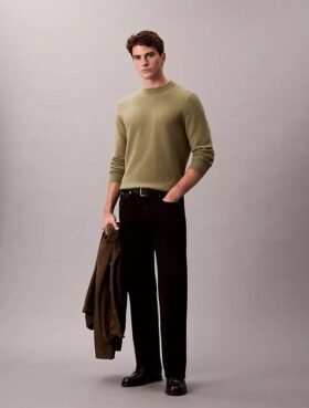 Locker sitzender Pullover aus Merinowolle