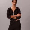 Locker sitzender Strick-Hoodie Locker sitzender Strick-Hoodie