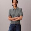 Locker sitzender Strick-Polo-Pullover Locker sitzender Strick-Polo-Pullover