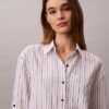 Locker sitzendes Button-Down-Hemd aus Leinenmischung Locker sitzendes Button-Down-Hemd aus Leinenmischung