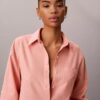 Locker sitzendes Button-Down-Hemd aus Leinenmischung Locker sitzendes Button-Down-Hemd aus Leinenmischung