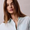 Locker sitzendes Button-Down-Hemd aus Leinenmischung Locker sitzendes Button-Down-Hemd aus Leinenmischung