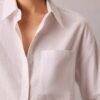 Locker sitzendes Button-Down-Hemd aus Leinenmischung Locker sitzendes Button-Down-Hemd aus Leinenmischung