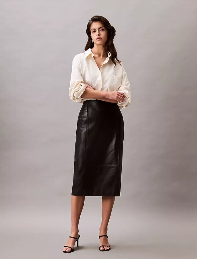 Locker sitzendes Button-Down-Hemd aus Viskosemischung Locker sitzendes Button-Down-Hemd aus Viskosemischung