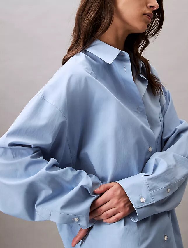 Locker sitzendes Button-Down-Hemd aus Viskosemischung Locker sitzendes Button-Down-Hemd aus Viskosemischung