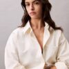 Locker sitzendes Button-Down-Hemd aus Viskosemischung Locker sitzendes Button-Down-Hemd aus Viskosemischung