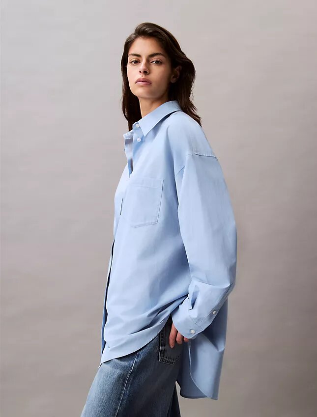 Locker sitzendes Button-Down-Hemd aus Viskosemischung Locker sitzendes Button-Down-Hemd aus Viskosemischung