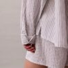 Locker sitzendes Schlafhemd aus Baumwollpopeline mit Knopfleiste Locker sitzendes Schlafhemd aus Baumwollpopeline mit Knopfleiste