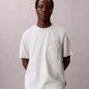 Locker sitzendes T-Shirt aus Baumwollmischung Locker sitzendes T-Shirt aus Baumwollmischung