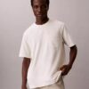 Locker sitzendes T-Shirt aus Baumwollmischung Locker sitzendes T-Shirt aus Baumwollmischung