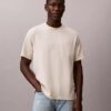 Locker sitzendes T-Shirt aus Baumwollmischung Locker sitzendes T-Shirt aus Baumwollmischung
