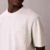 Locker sitzendes T-Shirt aus Baumwollmischung Locker sitzendes T-Shirt aus Baumwollmischung