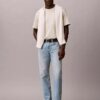Locker sitzendes T-Shirt aus Baumwollmischung Locker sitzendes T-Shirt aus Baumwollmischung