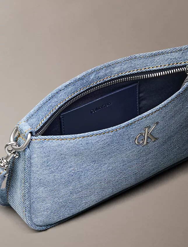 Logo-Denim-Umhängetasche Logo-Denim-Umhängetasche