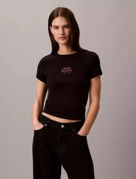 Logo-Grafik-Ripp-Slim-T-Shirt