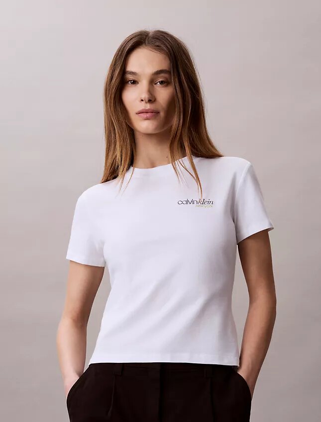 Logo-Grafik Slim-T-Shirt Logo-Grafik Slim-T-Shirt