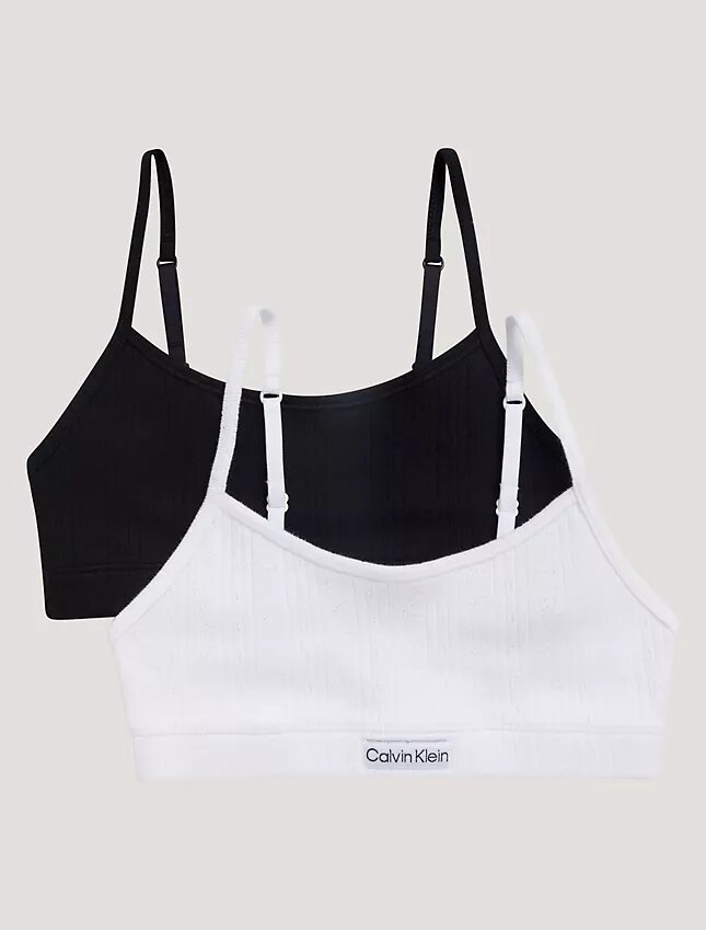 Logo Rib 2er-Pack Kurzes Bralette Logo Rib 2er-Pack Kurzes Bralette