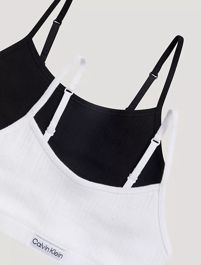 Logo Rib 2er-Pack Kurzes Bralette Logo Rib 2er-Pack Kurzes Bralette