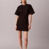 Logo-Ripp-Interlock-T-Shirt-Kleid Logo-Ripp-Interlock-T-Shirt-Kleid