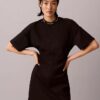 Logo-Ripp-Interlock-T-Shirt-Kleid Logo-Ripp-Interlock-T-Shirt-Kleid