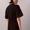 Logo-Ripp-Interlock-T-Shirt-Kleid Logo-Ripp-Interlock-T-Shirt-Kleid