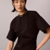 Logo-Ripp-Interlock-T-Shirt-Kleid Logo-Ripp-Interlock-T-Shirt-Kleid