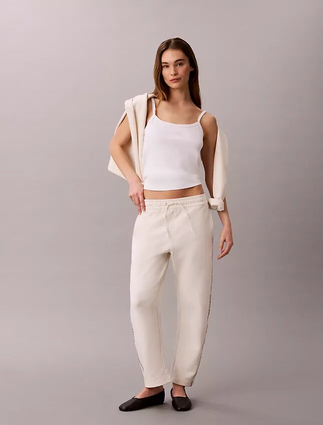 Logo-Streifen-Hose mit geradem Bein Logo-Streifen-Hose mit geradem Bein