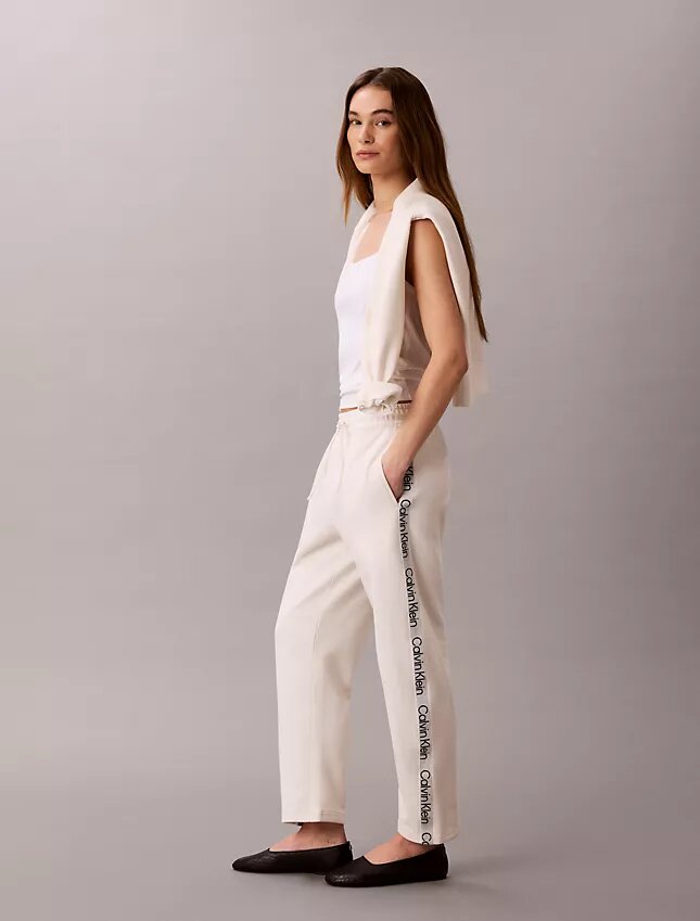 Logo-Streifen-Hose mit geradem Bein Logo-Streifen-Hose mit geradem Bein