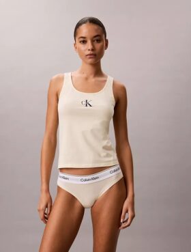 Lounge-Tanktop aus Cotton Stretch-Baumwolle