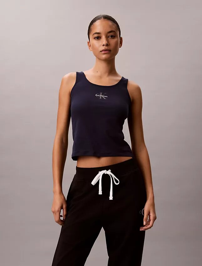 Lounge-Tanktop aus Cotton Stretch-Baumwolle Lounge-Tanktop aus Cotton Stretch-Baumwolle
