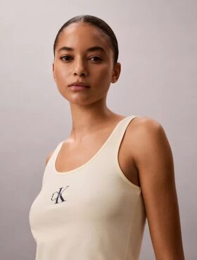 Lounge-Tanktop aus Cotton Stretch-Baumwolle