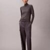 Lässige Cargo-Hose aus Satin-Twill Lässige Cargo-Hose aus Satin-Twill