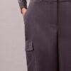 Lässige Cargo-Hose aus Satin-Twill Lässige Cargo-Hose aus Satin-Twill