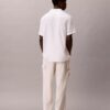 Lässige, gerade geschnittene Cargo-Hose aus Leinen und Baumwolle Lässige, gerade geschnittene Cargo-Hose aus Leinen und Baumwolle
