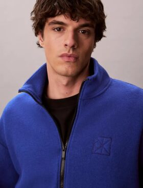 Lässige Jacke aus Wollmisch-Fleece