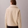 Lässige Jacke mit Sherpa-Kragen Lässige Jacke mit Sherpa-Kragen