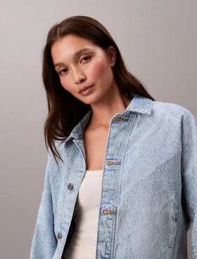 Lässige Trucker Jacket aus Denim