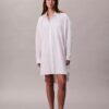 Lässiges Baumwoll-Shirt-Kleid