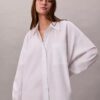 Lässiges Baumwoll-Shirt-Kleid
