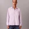 Lässiges Button-Down-Hemd aus Baumwollpopeline Lässiges Button-Down-Hemd aus Baumwollpopeline
