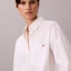 Lässiges Button-Down-Hemd aus Baumwollpopeline Lässiges Button-Down-Hemd aus Baumwollpopeline