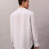 Lässiges Button-Down-Hemd aus gestreifter Viskosemischung
