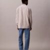 Lässiges Button-Down-Hemd aus Viskose-Nylon-Mischung mit Streifenmuster