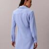 Lässiges Mini-Hemd-Kleid aus Twill Lässiges Mini-Hemd-Kleid aus Twill